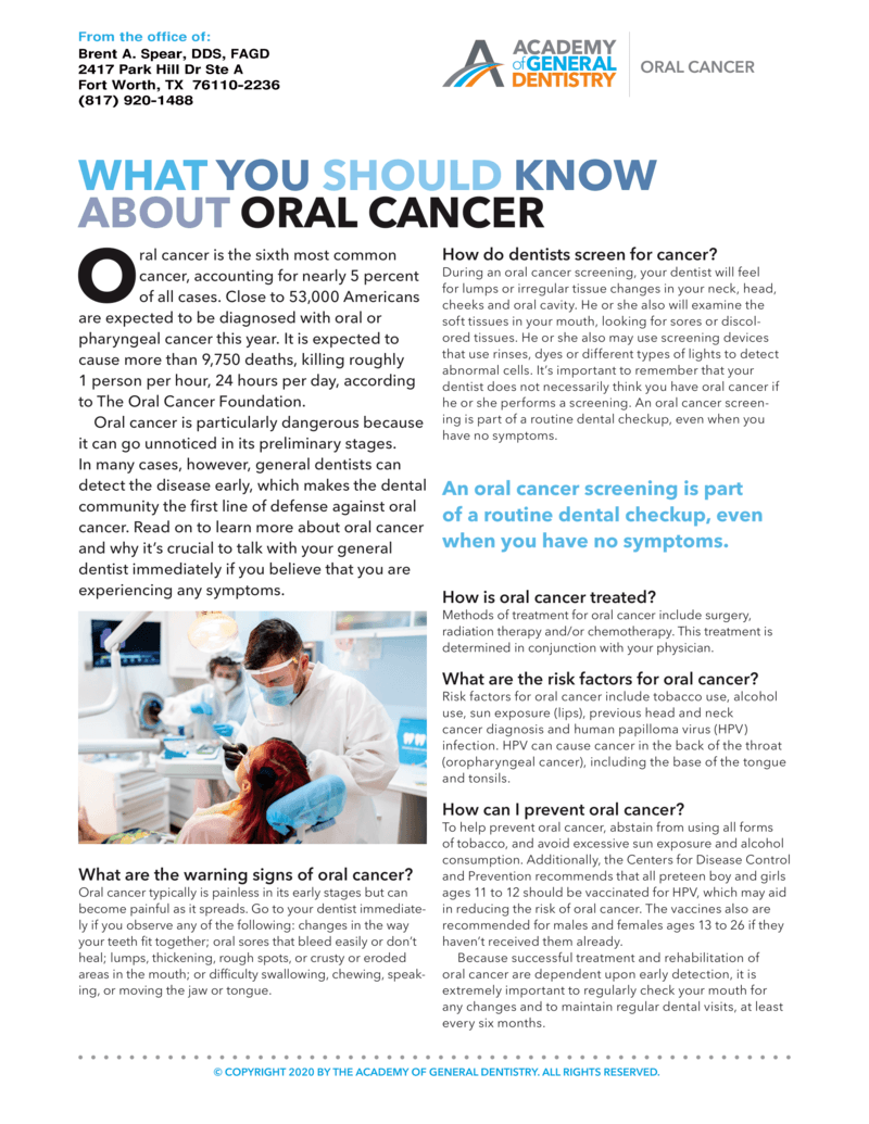 What You Should Know About Oral Cancer